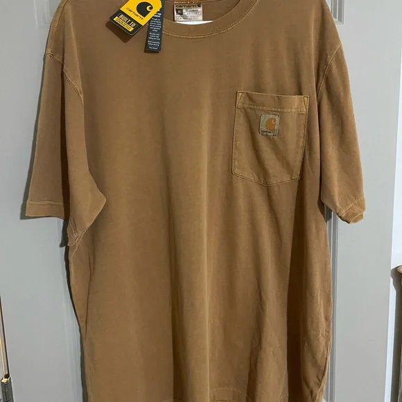 Carhartt Brown Short Sleeve Tee relaxed fit- men’s xl new with tags - Picture 2 of 3
